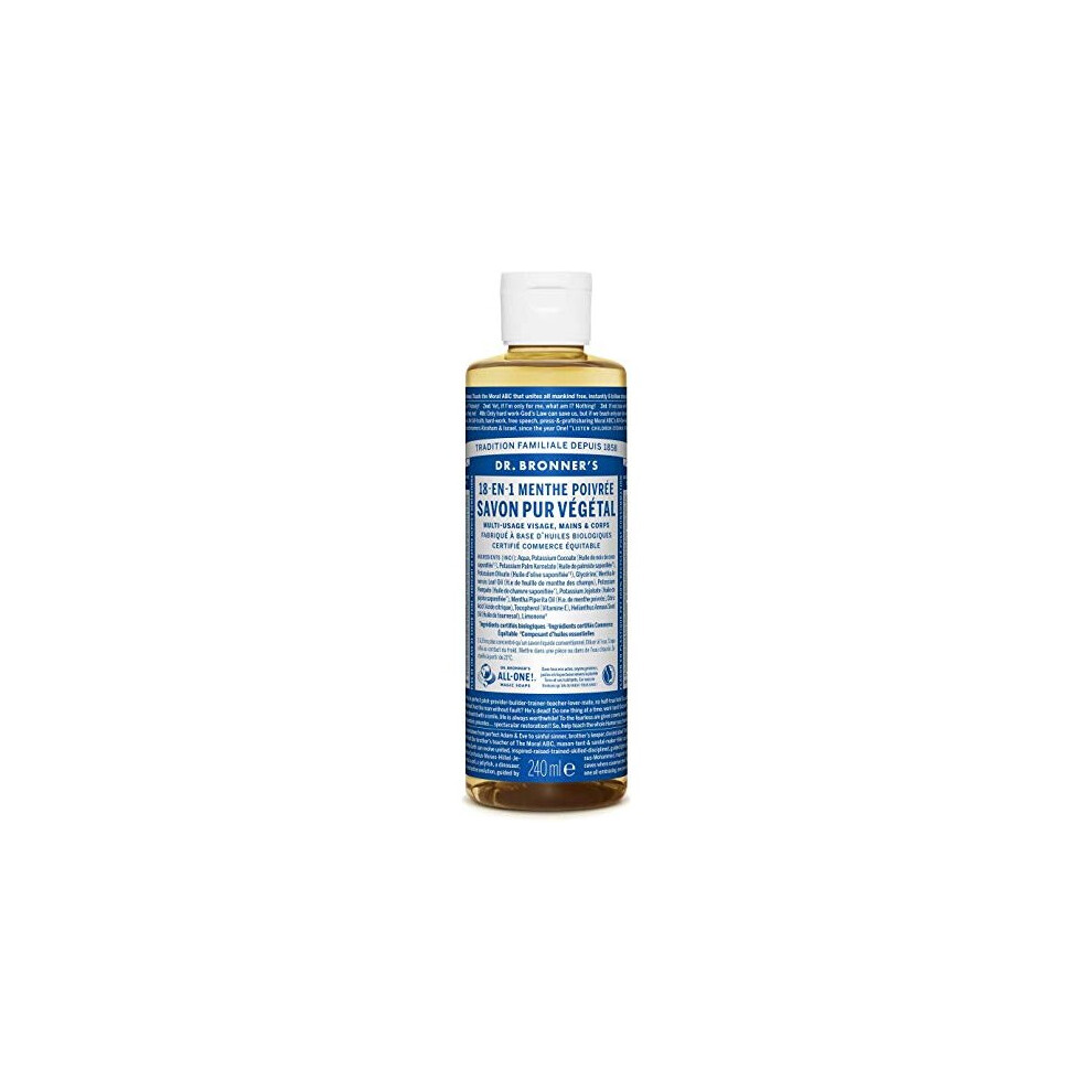 Dr. Bronner Dr Bronner's Peppermint Castile Liquid Soap - 473Ml