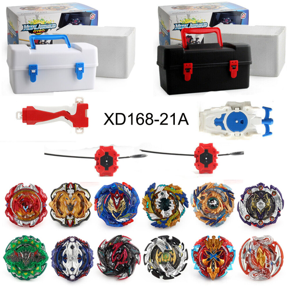 (White) 12Pcs Beyblade Bayblade Burst Set with Launcher