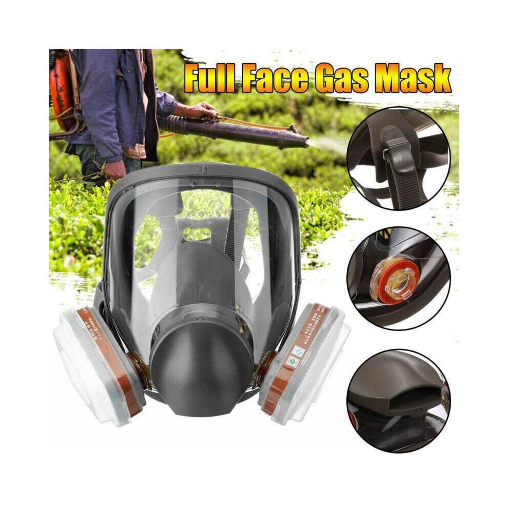 15-in-1 Gas Mask Full Face Chemical Spray Painting Respirator Protect