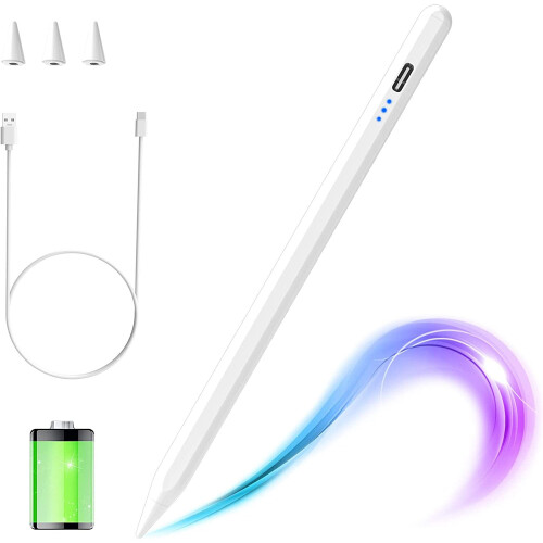 Stylus Pen for Apple iPad 2018-2021 Stylus Pencil  with Palm Rejection