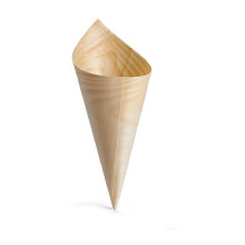 TableCraft Disposable Serving Cone, Bamboo, Multi-Colour, 7.3 x 8.89 x 17.78 cm