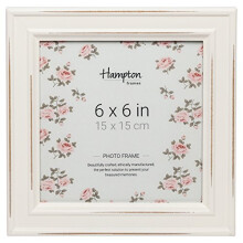 Hampton Frames PALOMA 6x6 (15x15cm) White Square Picture Poster Photo Frame Glass PAL301966W