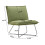 Living And Home Modern Linen Accent Chair with Metal Base 4