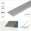 (0.93m, Silver) A02 30mm Anodised Aluminium Flat Self Adhesive Door Threshold Strip 3
