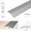 (2.7m, Silver) A11 40mm Anodised Aluminium Door Threshold Ramp Profile 1