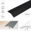 (2.7m, Black) A11 40mm Anodised Aluminium Door Threshold Ramp Profile 3