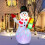 1.5m Christmas Inflatables Snowman with Rotating Lights Snowman Decor 9