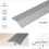 (2.7m, Silver) A11 40mm Anodised Aluminium Door Threshold Ramp Profile 2