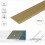 (0.93m, Gold) A02 30mm Anodised Aluminium Flat Door Threshold Strip 3