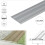 (0.93m, Silver) A08 35mm Anodised Aluminium Flat Self Adhesive Door Threshold Strip 2