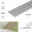 (2.7m, Silver) A08 35mm Anodised Aluminium Flat Self Adhesive Door Threshold Strip 3