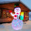 1.5m Christmas Inflatables Snowman with Rotating Lights Snowman Decor 10