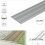 (2.7m, Silver) A08 35mm Anodised Aluminium Flat Self Adhesive Door Threshold Strip 4