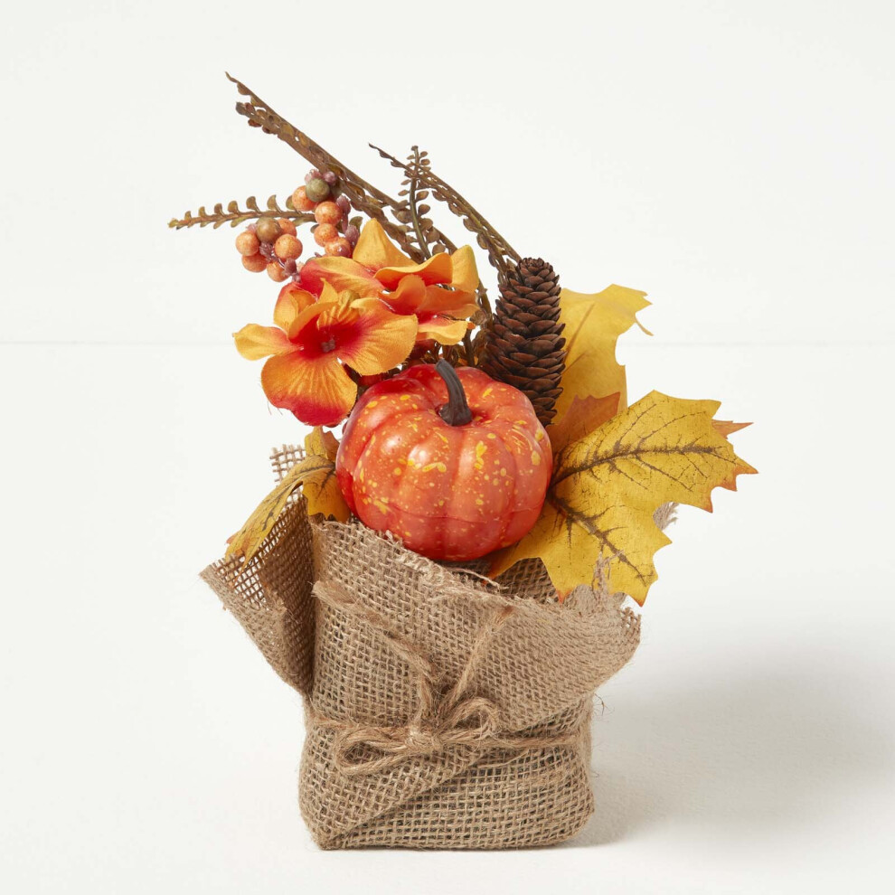 Homescapes Autumn Deocration With Pumpkins Orange