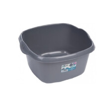 Wham 32cm Square Plastic Washing Up Sink Bowl Caravan Basin - Silver