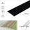 (2.7m, Black) A08 35mm Anodised Aluminium Flat Door Threshold Profile 4