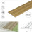 (0.93m, Gold) A08 35mm Anodised Aluminium Flat Door Threshold Profile 4