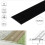 (2.7m, Black) A08 35mm Anodised Aluminium Flat Door Threshold Profile 3