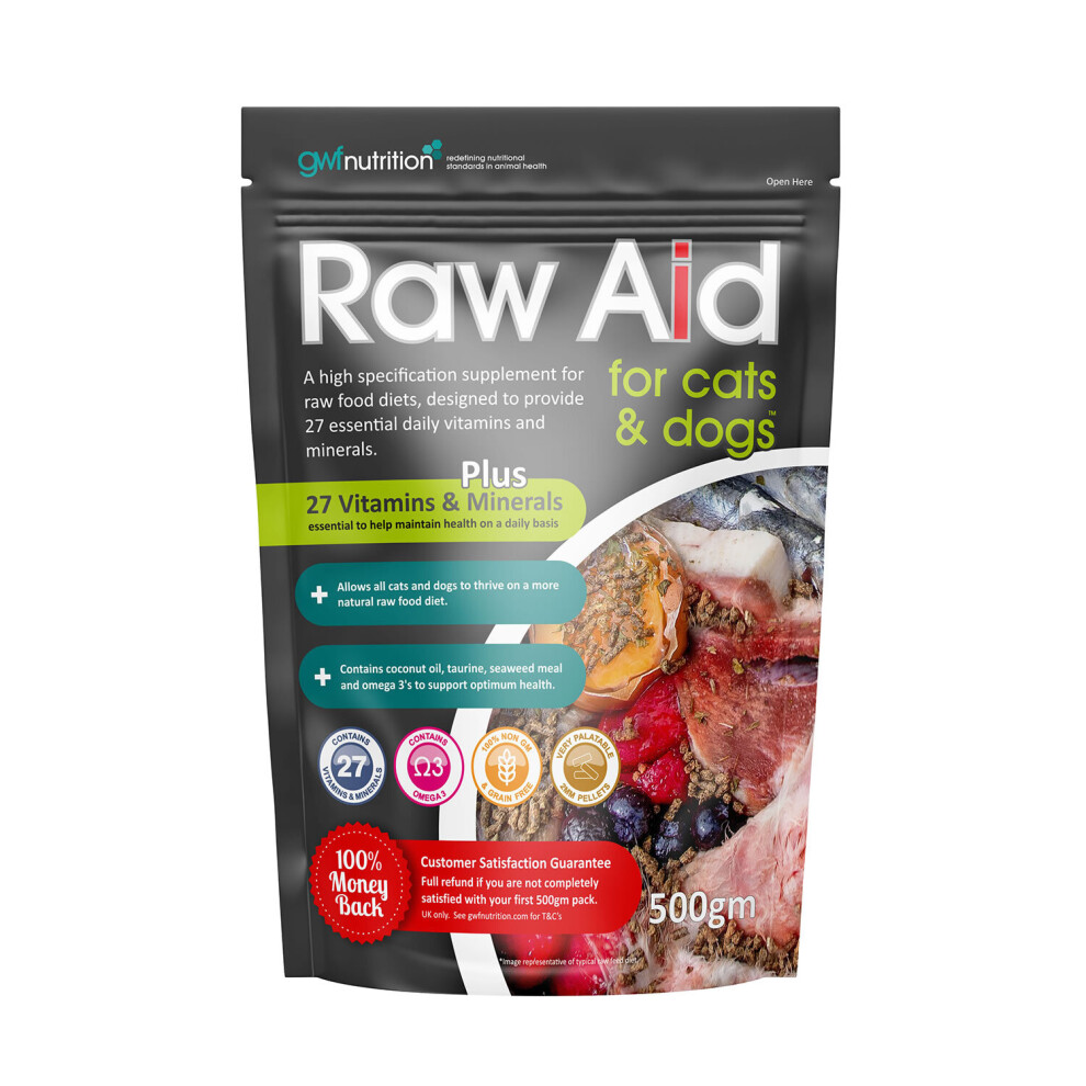 GWF Nutrition Raw Aid Supplement For Cats & Dogs 500g