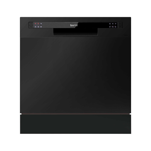 Dellonda Compact Tabletop Dishwasher 8 Place Settings, 6 Programmes, Low Noise, 8L Cycle - Black - DH88