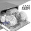 Dellonda Compact Tabletop Dishwasher 6 Place Settings, 6 Programmes, Low Noise, 6.5L Cycle - Silver - DH84 3
