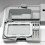 Dellonda Compact Tabletop Dishwasher 6 Place Settings, 6 Programmes, Low Noise, 6.5L Cycle - White - DH83 15