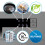Dellonda Compact Tabletop Dishwasher 6 Place Settings, 6 Programmes, Low Noise, 6.5L Cycle - Silver - DH84 4