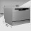 Dellonda Compact Tabletop Dishwasher 6 Place Settings, 6 Programmes, Low Noise, 6.5L Cycle - Silver - DH84 5