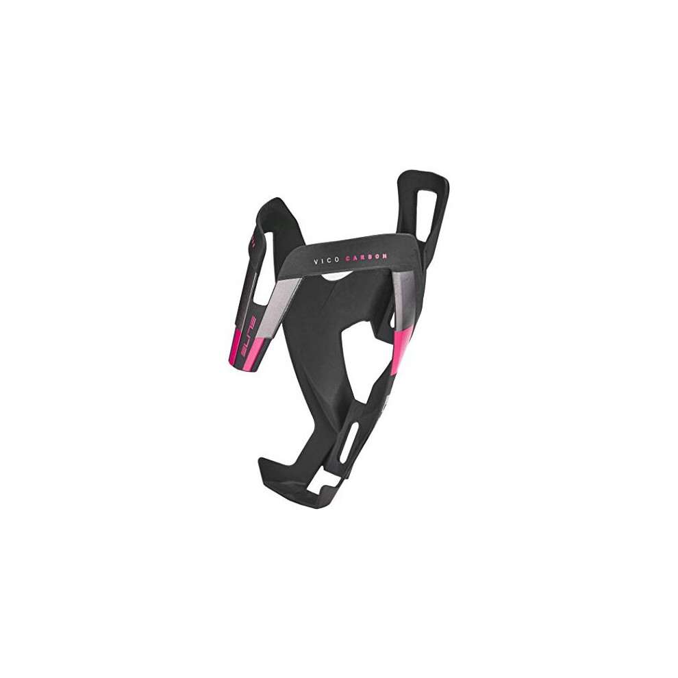 ELITE Vico Carbon Bottle Cage Gloss black/pink