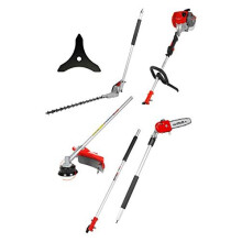 Mitox 28MT-a Select 5-in-1 Petrol Garden Multi-Tool Kit. Includes Grass Trimmer, Long Reach 58cm Hedge Trimmer, Pruning Saw, Brushcutter, 1m