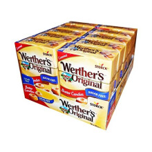 Werthers Sugar Free Sweets Butter Candies - Flip Top Box x 10 x 42g