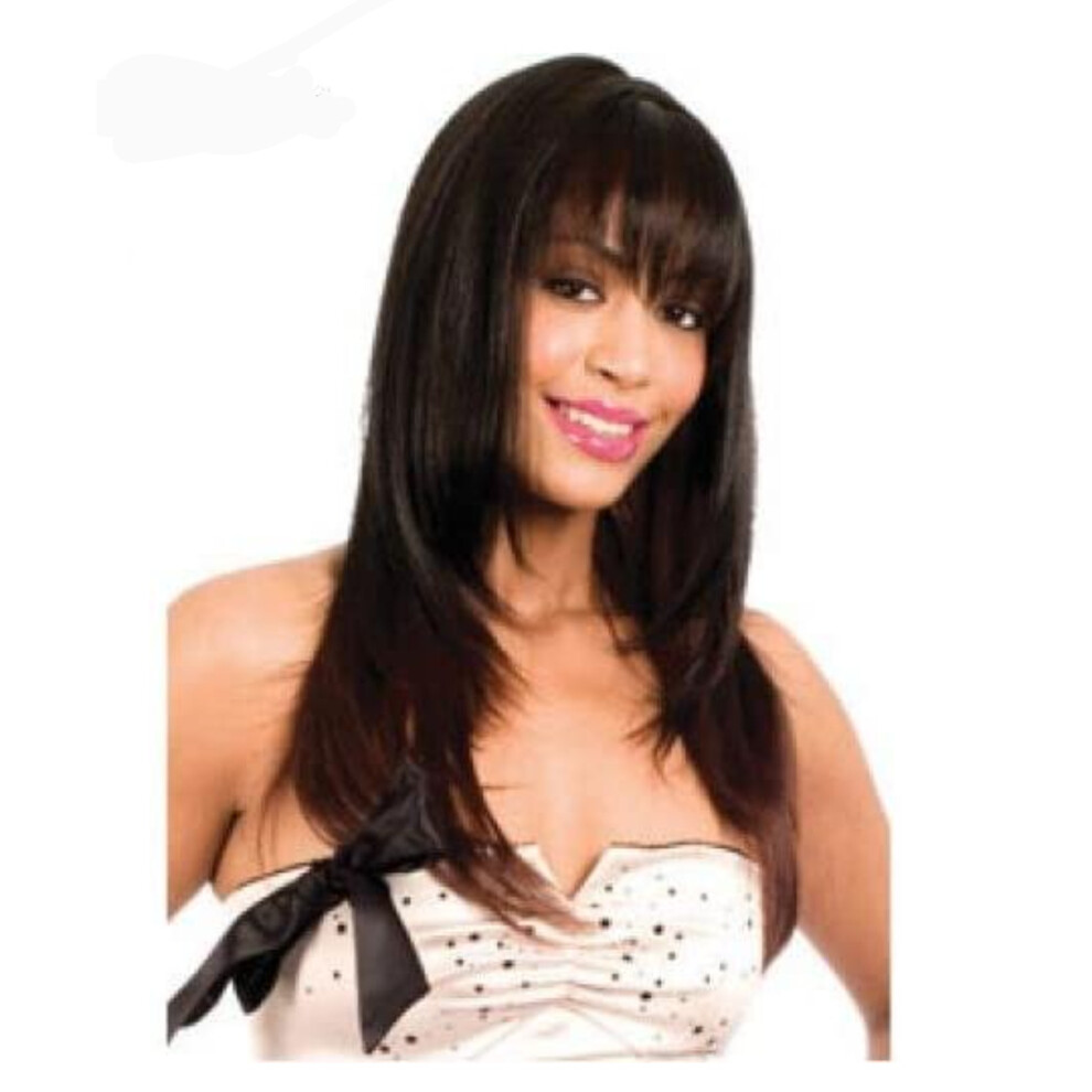 By Sleek Unisex Black,Brown (4 (Medium Brown)) Sleek Beyonce Synthetic Wig With Fringe Bestquality