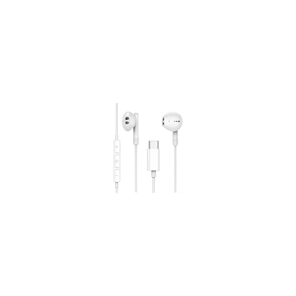 Me540 Type C Earphones Headset Compatible With Samsung S20/S21/Note10 White 792933346323