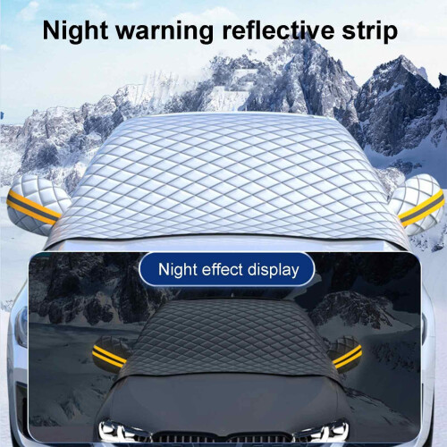 Car Windshield Snow Cover Magnetic Thickened Ice Protection Windscreen Cover 2