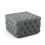 Living And Home (Grey) Deep Buttoned Square Velvet Footstool Coffee Table 2