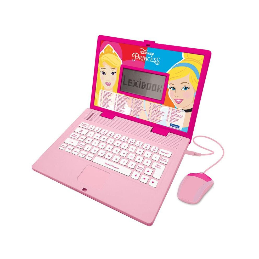 Lexibook Bilingual Educational Laptop 124 Activities Disney Princess