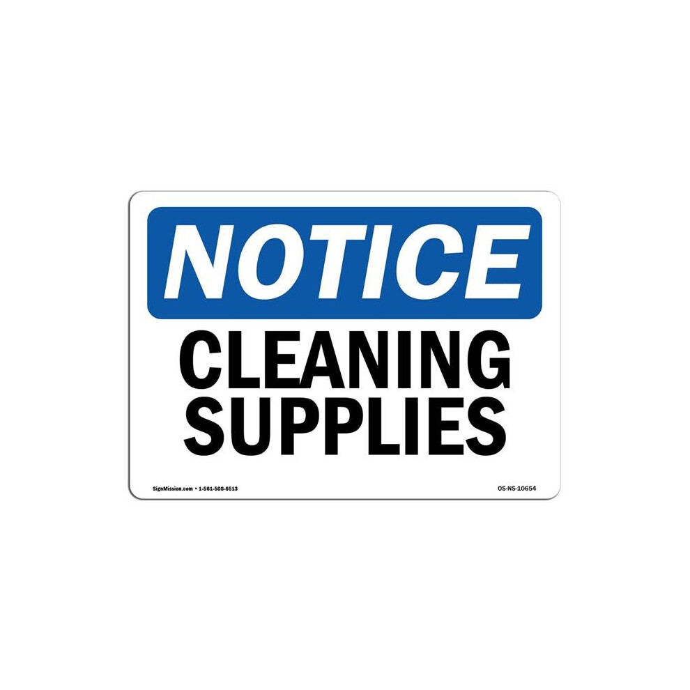 SignMission OS-NS-P-710-L-10654 OSHA Notice Sign - Cleaning Supplies-image-OPC-PB5NYSV-NEW