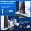 PS5 Stand with 2 Cooling Fan ,PS5 Controller Charger for Playstation 5 6