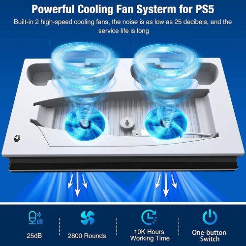 PS5 Vertical Cooling Fan Stand Controller Chargers for Playstation 5 1