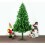 6Ft Christmas Tree Pine Green 478 Tips Plastic Stand 5