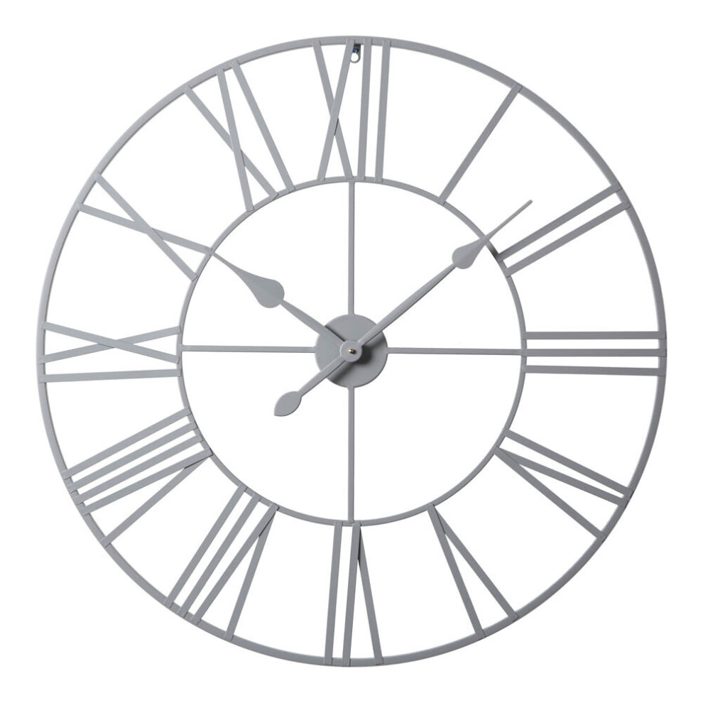 Skeleton Wall Clock - 80 Cm - Grey