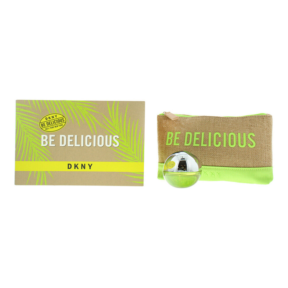 Dkny Be Delicious 2 Piece Gift set:  Eau De Parfum 30ml + Pouch