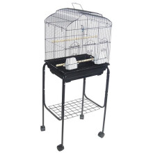 YML 5894-4814BLK Villa Top Bird Cage with Stand, Black