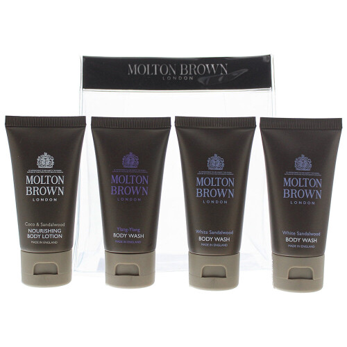 Molton Brown 4 Piece Gift Set Coco Sandalwood Body Lotion 30ml Ylang