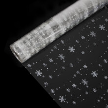 (Snowflake, 40CM x 30M) Time to Sparkle Clear 30x40CM Cellophane Wrap Plain Florist Gifts Flowers Fruit Baskets Crystal Thickness Unfolded Hampers Roll Film