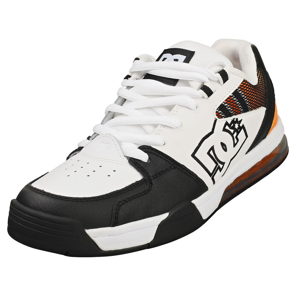 DC Shoes Versatile Mens Skate Trainers in White Black Orange - 7 UK