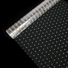 (White Dot, 40CM x 30M) Time to Sparkle Clear 30x40CM Cellophane Wrap Plain Florist Gifts Flowers Fruit Baskets Crystal Thickness Unfolded Hampers Roll Film