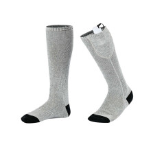 (Gray) Electric Heated Socks Rechargeable Winter Thermal Socks With 3 Levels Temperature