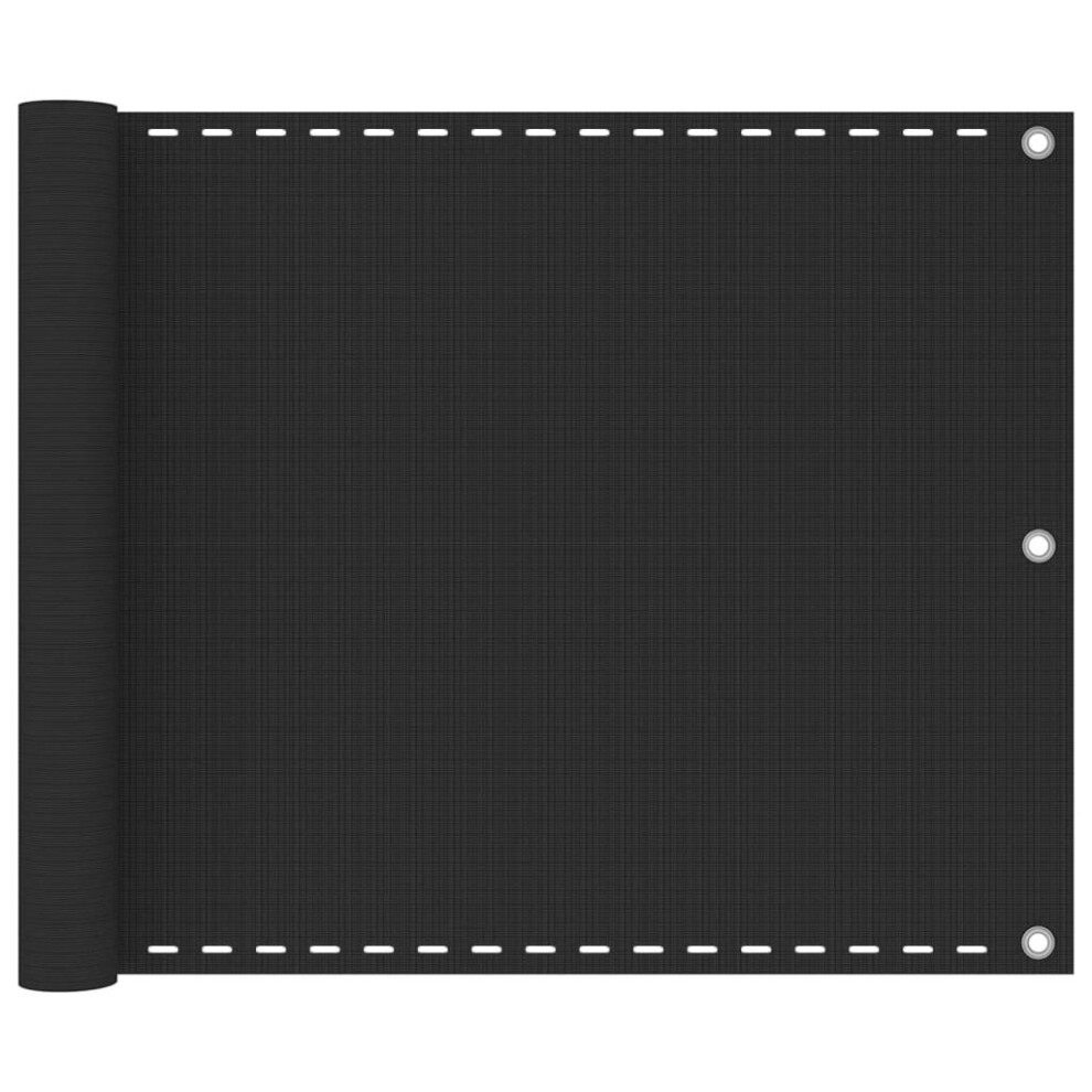 Vidaxl Balcony Screen Hdpe 75X600cm Anthracite Privacy Garden Panel Sunshade