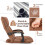 Costway Gaming Floor Chair 14-Position Adjusting Backrest Padded Lazy Sofa 5